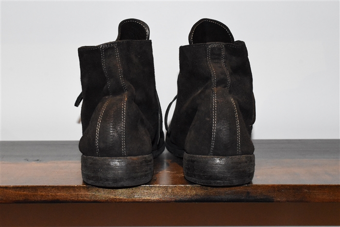Black Suede Guidi Ankle Boot, size 9
