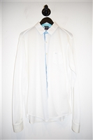 Bright White Paul & Shark Button Shirt, size L