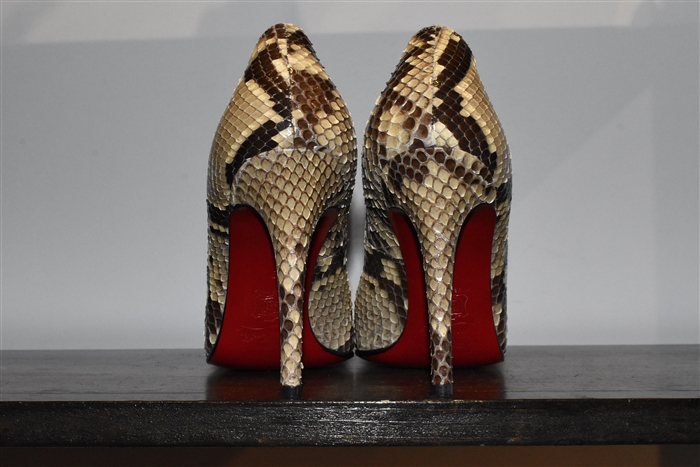 Snakeskin Christian Louboutin Pumps, size 9.5