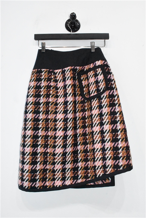Houndstooth Public School Wrap Skirt, size 2