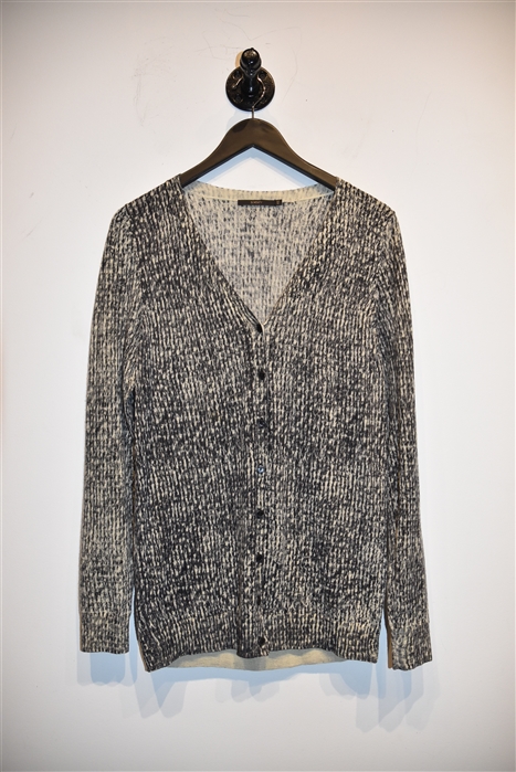 Black & Off-White Seventy Cardigan, size 10