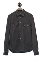 Faded Black The Kooples Denim Shirt, size S