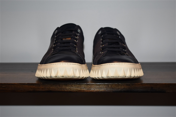 Navy Salvatore Ferragamo Sneaker, size 8.5