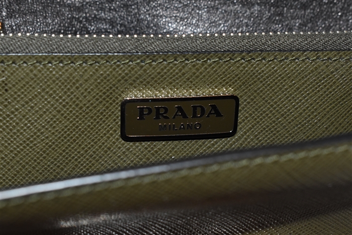 Military Green Prada Shoulder Bag, size S