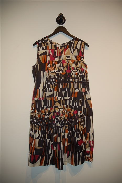 Geometric Comrags Sheath Dress, size L