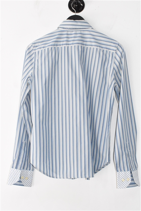 Blue Stripe Etro Button Shirt, size 6