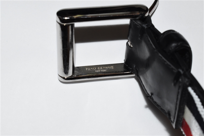 Black Leather Thom Browne Belt, size XL