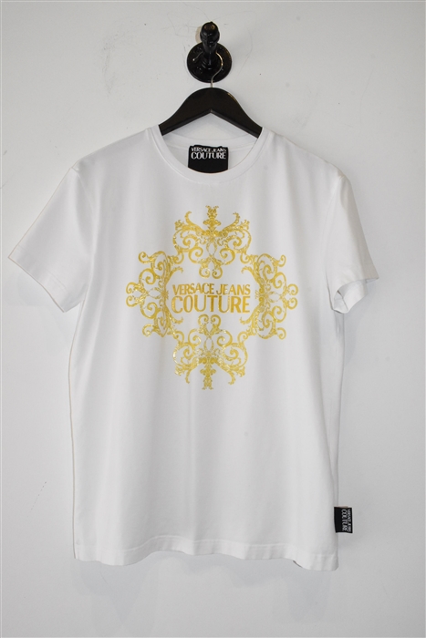 Bright White Versace Jeans Couture T-Shirt, size L