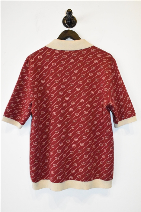 Monogram Gucci Polo, size L