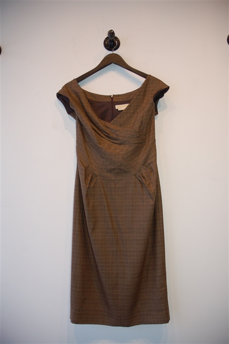 Glen Plaid Michael Kors Collection Sheath Dress, size 12