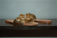 Mixed Metals Miu Miu Slides, size 8.5
