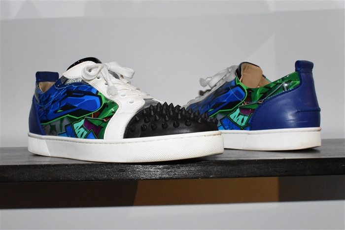 Graffiti Christian Louboutin Sneaker, size 11.5