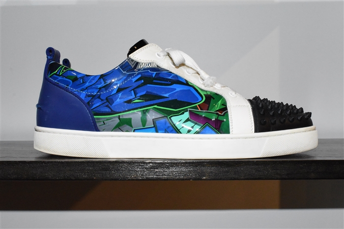 Graffiti Christian Louboutin Sneaker, size 11.5
