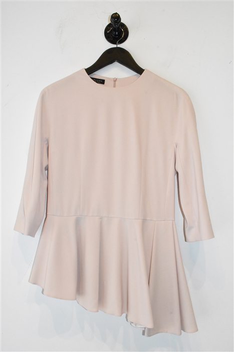 Pale Pink Marlowe Peplum Top, size 4