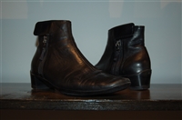 Black Leather Prada Ankle Boots, size 9.5