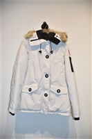 Winter White Canada Goose Parka, size L