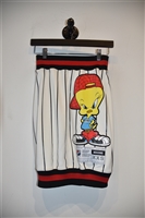 White Stripe Moschino Pencil Skirt, size XS