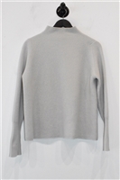 Light Silver Jil Sander Cashmere Sweater, size 8