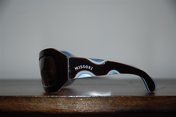 Shiny Black Missoni Sunglasses, size O/S