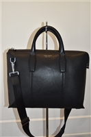 Black Leather Hugo Boss - Boss Briefcase, size M