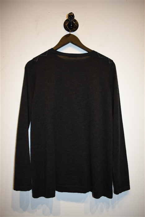Charcoal Brunello Cucinelli Pullover, size M