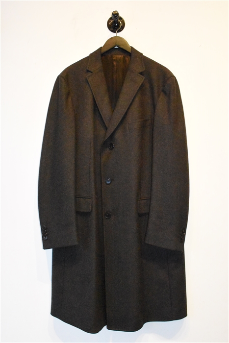 Espresso Z Zegna Coat, size XL