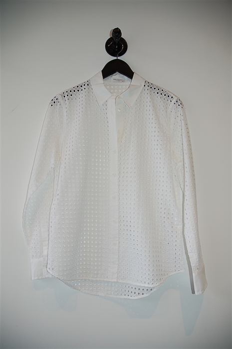 Bright White Equipment Button Shirt, size XS