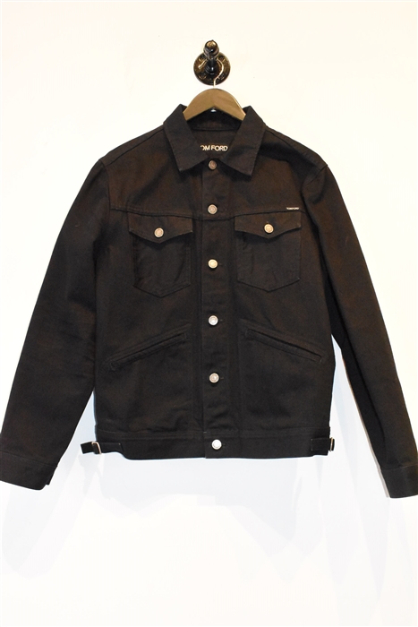 Black Denim Tom Ford Denim Jacket, size M