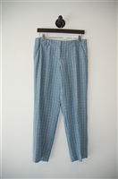 Blue Check Etro Trousers, size 6