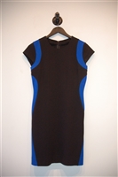 Black & Blue Diane von Furstenberg Sheath Dress, size S