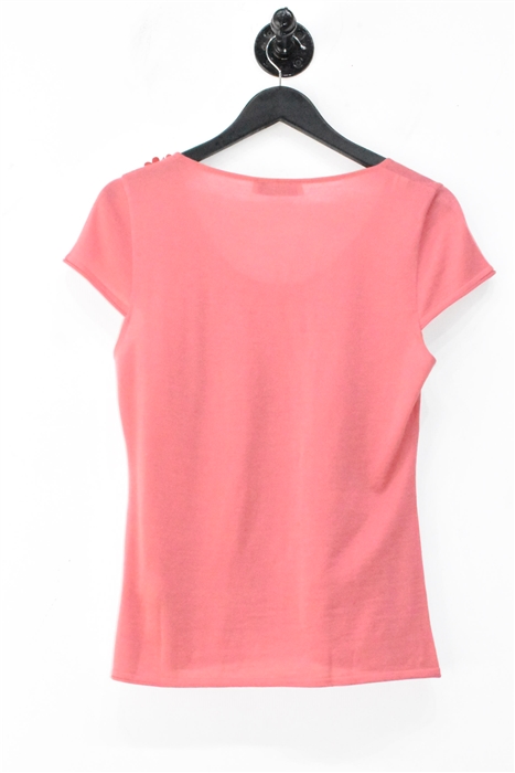 Dark Coral Valentino Cap-Sleeve, size L