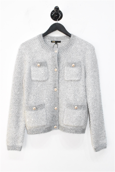Heather Gray Maje Cardigan, size S