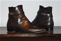 Espresso Prada Ankle Boots, size 8