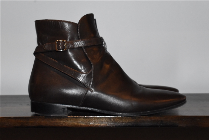 Espresso Prada Ankle Boots, size 8