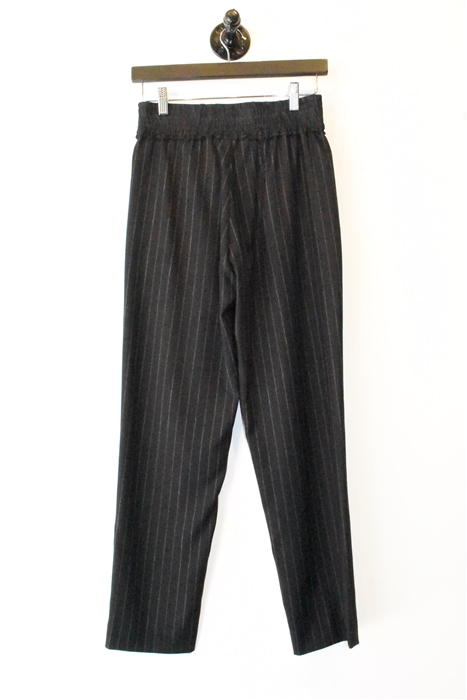 Black Pinstripe Sandro Trousers, size S