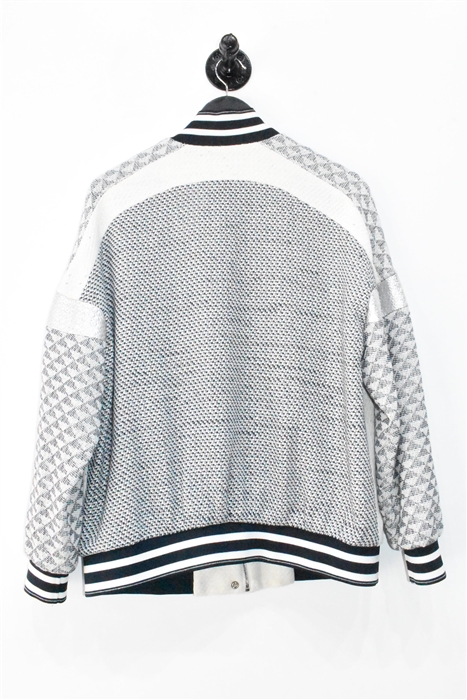 White Tweed Pinko Bomber Jacket, size S
