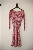 Floral Twin-Set Fit & Flare Dress, size S