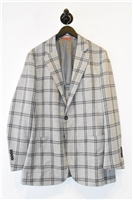 Gray Check Isaia Sport Coat, size 44