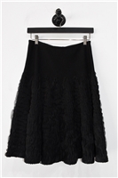 Basic Black Alaia Circle Skirt, size 6