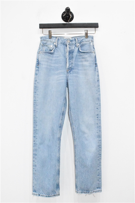 Faded Denim Agolde Slim-leg Jean, size 25