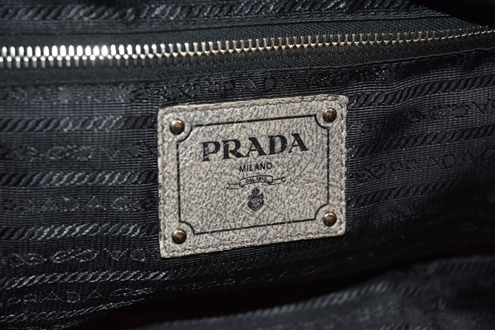 Dark Taupe Prada Satchel, size M