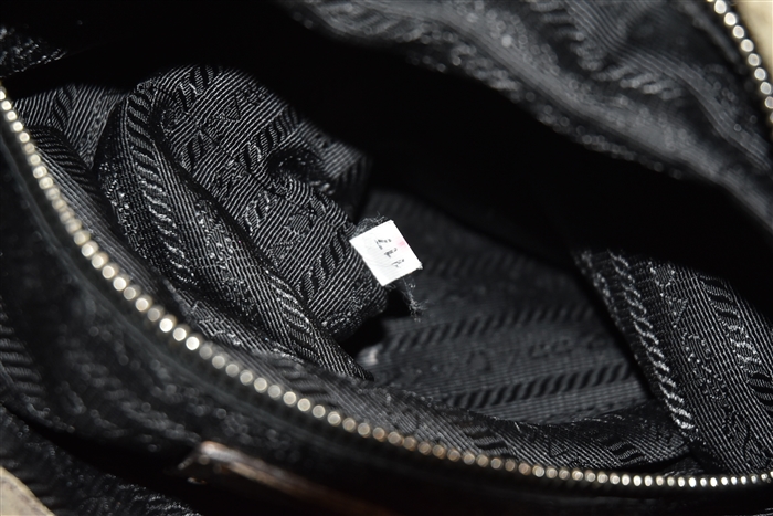 Dark Taupe Prada Satchel, size M