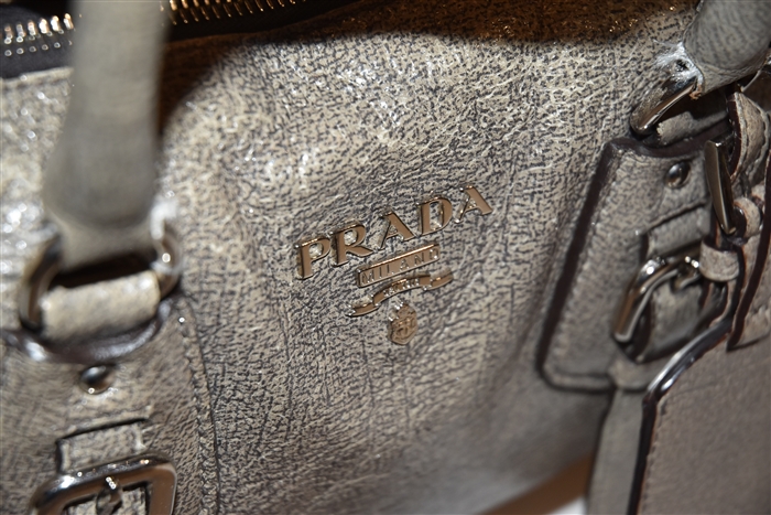 Dark Taupe Prada Satchel, size M