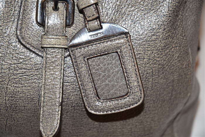 Dark Taupe Prada Satchel, size M