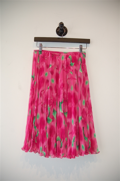 White & Pink Escada Skirt Suit, size 4