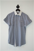 Blue Gingham D&G - Dolce & Gabbana Short-Sleeved Shirt, size XL