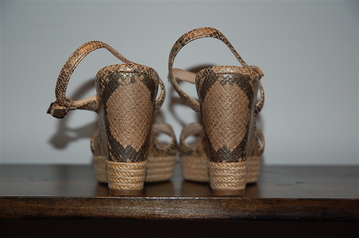 Snakeskin Prada Wedge, size 6