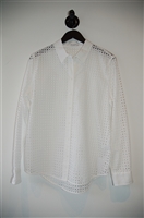 Bright White Equipment Button Shirt, size L