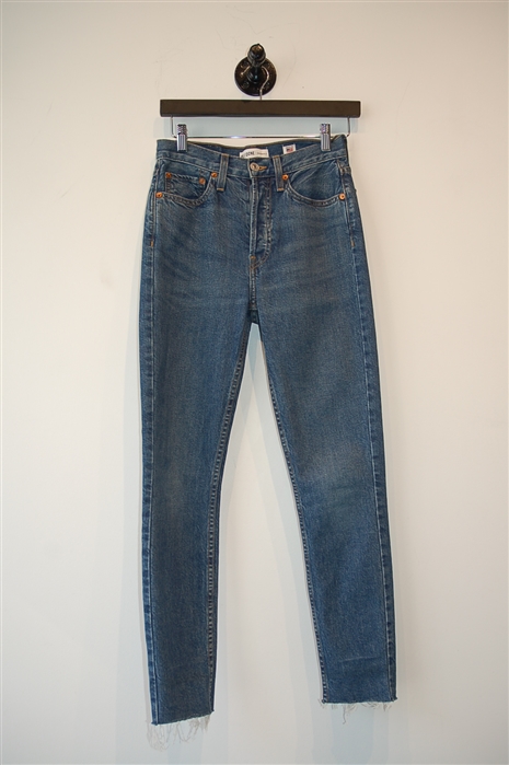 Denim Blue Re/Done Skinny Jean, size 25