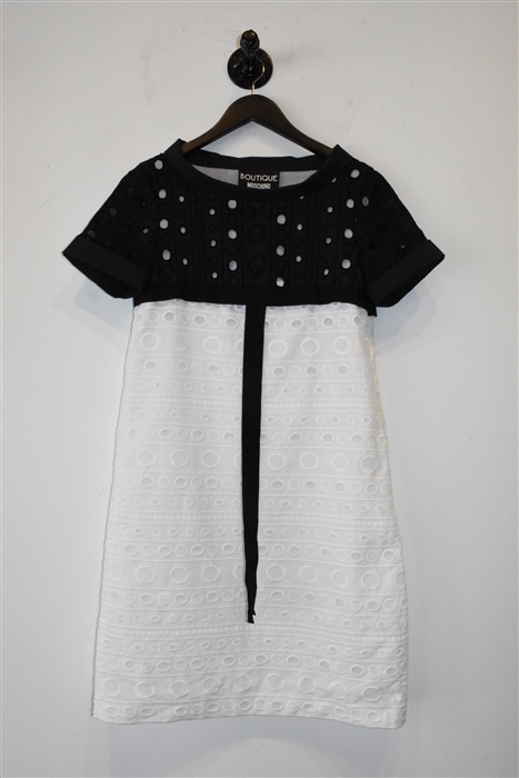 White & Black Moschino - Boutique Shift Dress, size 4